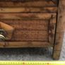 Solid wood bamboo and rattan weave 4 drawer chest of drawers Image 3
