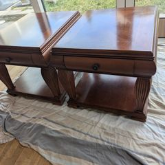Set of Coffee/Side Tables (Hardwood)