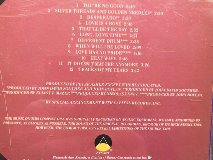 Linda Ronstadt - Greatest Hits CD