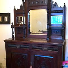 Antique Mirrored Sideboard