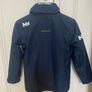 Boys Helly Hansen Crrew Navy Jacket with detachable Hood - Age 12 Years Image 2