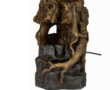 Boho Style Indoor Water Fountain with Lights - unique gift