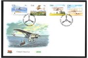 2003 Ireland Centenary of Powered Flight (41c Irish monoplane, 50c Vickers, 57c Wright Flyer &amp; 57c Lilian Bland) Commemorative Stamps An Post First Day Cover (FDC)