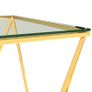 Coffee Table Gold 80x80x45 cm Stainless Steel Image 3