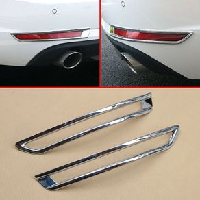 Audi A4 B9 Sedan Chrome Rear Bumper Reflector Fog Light Cover Surrounds Trim