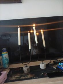 candles with batters