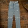 Primark boyfriend slouch denim jeans size UK 6 with tips Image 3