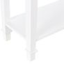 Console Table, 3-tier Hallway Table with Drawer and 2 Open Shelves, Retro Entry Table for Shoe Storage, White Image 7