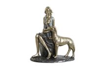 main image for ad Lady with Son and Dog Decorative Figure ornament