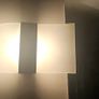 Frosted glass & steel wall light Image 6