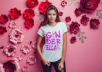 Ginderella Women T-Shirt funny t-shirt tee top shirt for ladies