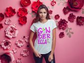 Ginderella Women T-Shirt funny t-shirt tee top shirt for ladies