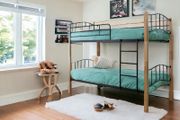 Sturdy Wooden &amp; Metal Bunk Bed