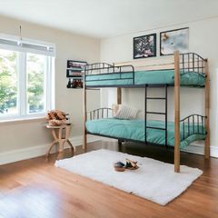 Sturdy Wooden & Metal Bunk Bed