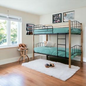 Sturdy Wooden & Metal Bunk Bed