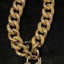 Stunning Antique 9ct Gold Curb Link Bracelet, Heart Clasp and Safety Chain 30.25 grams Image 2