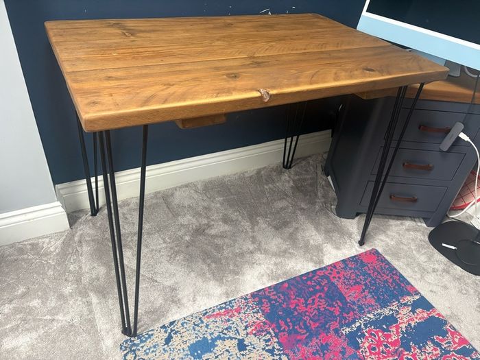 Handmade solid wood desk