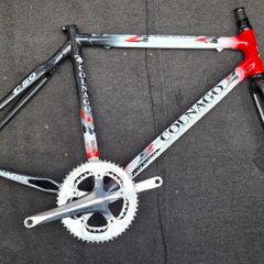2005 Colnago C50 HP Carbon Frameset (Team Milram PR99) Size 54 + Dura-Ace Crankset