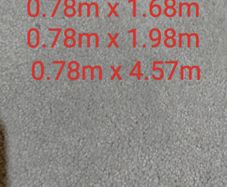 carpet 1.6m x 2.32m plus runners