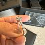 Tolkowsky 18ct White Gold Diamond Halo Ring Image 8