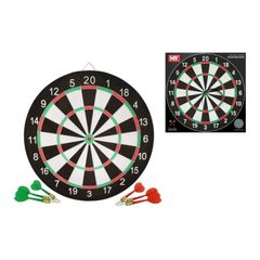Dart board with 6 darts