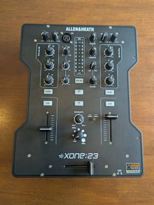 Allen & Heath XONE23 Professional DJ mixer including decksaver