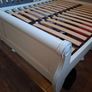 White Sleigh bed frame king size Image 4