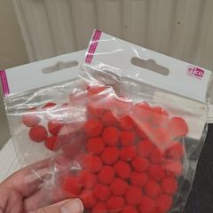 Efco Red Pom Poms