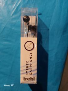 TREBL Stereo Earphones, New, Boxed