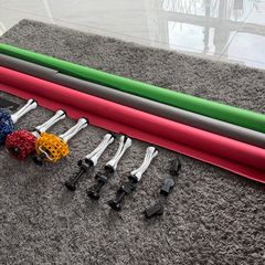 Complete 3-Roll Wall-Mounted Studio Backdrop System + 3 Colorama Papers