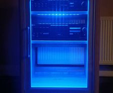 Delivery HiFi rack with LED lights