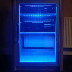 Delivery HiFi rack with LED lights