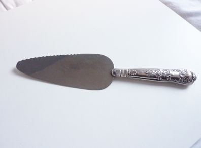 Sterling silver handled cake slice server king's pattern