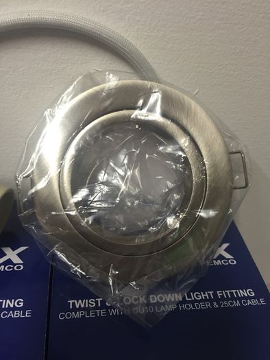 Down Light Lights Satin Chrome