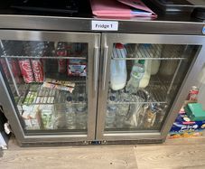 Stainless Steel Fridge. Working perfectly, selling due to business closure