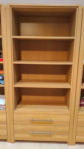 Oak color book shelf  lots of space