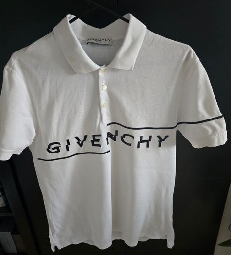 Givenchy Broken Logo Polo Shirt White