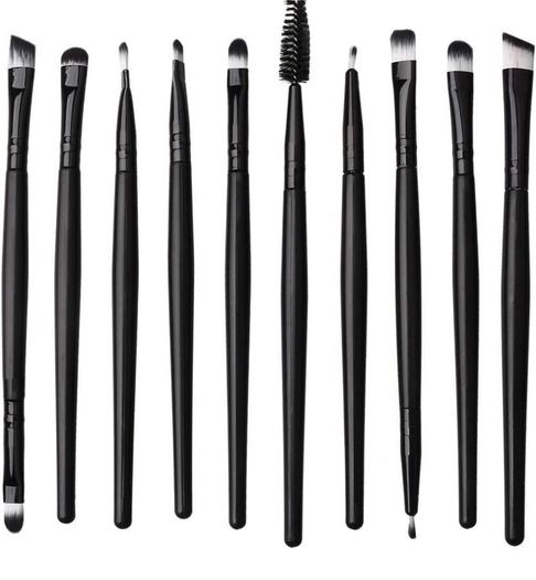 Make up Brush Set 20 PCs Professional Face Eyeliner for Foundation Blush Concealer Eyeshadow with Travel Black (FREE POSTAGE)