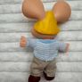 Topo Gigio Maria Perego giochi Blue White Sweater Plush body Vinyl Head Vintage Please see pictures Image 8