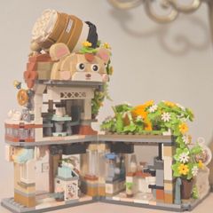 LOZ Bear Cafe toy set