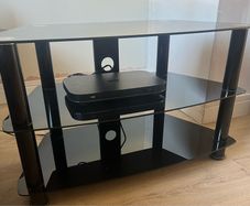 Black tv stand