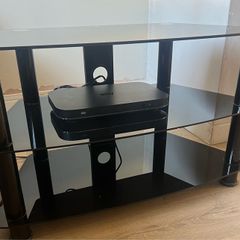 Black tv stand