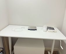 TROTTEN Desk sit/stand, white, 160x80 cm