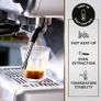 Barista Max Espresso Machine | Latte & Cappuccino Coffee Maker with Integrated Bean Grinder & Steam Wand | 2.8 L Water Tank | 15 Bar Italian Pump | Stainless Steel (FREE POSTAGE) Image 6