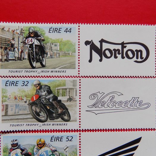 Ireland 1996.Irish Winners of Isle of Man Tourist Trophy.MNH.Stamp set and Miniature Sheet.