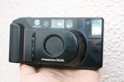 Minolta Freedom Dual 35mm Film Point and Shoot Camera Kit - Fully Functional - Film Tested