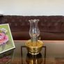 1930s40s Aladdin Model 12 Brass Table Mantle Oil Lamp with Fluted Glass Shade Image 2