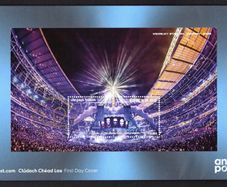 2020 Ireland U2 360 At Wembley Stadium 2009 Commemorative Stamp Miniature Sheet on An Post First Day Cover (FDC)