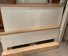 Beautiful Solid Cream/White 5Ft Wooden King Size Bed Frame - Can Deliver