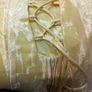 Pale lemon bridesmaids dress or debs gown with shawl. Image 5